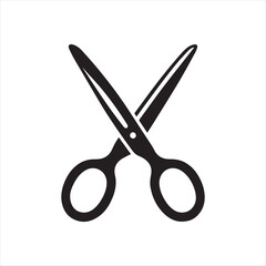 scissors icon isolated on white Background 
