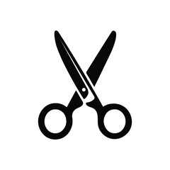 scissors icon isolated on white Background 
