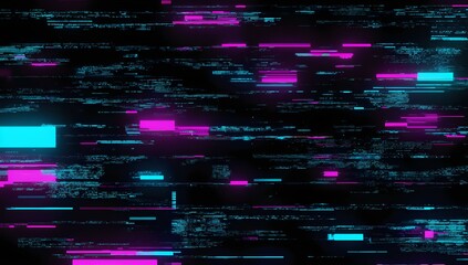 futuristic glitch neon colors digital effect