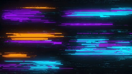 futuristic glitch neon colors digital effect