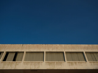 Old and dilapidated office buildings