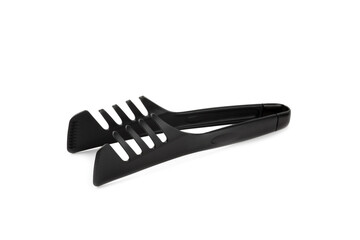 Kitchen utensils.Kitchen tools set isolated on white background. Banner design.Home kitchen utensils.Food preparation tools.Spatulas, meat tongs and spoons.