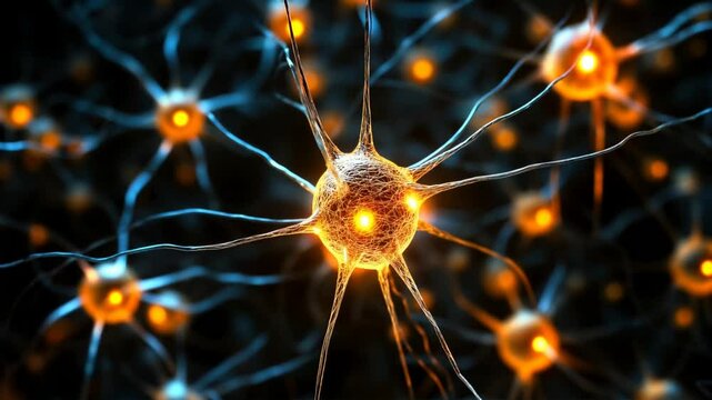 generative video of synapses in the human brain