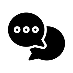 chat glyph icon
