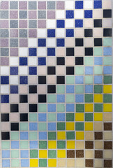 Grün, Gelb, Blau, Weiß Mosaic