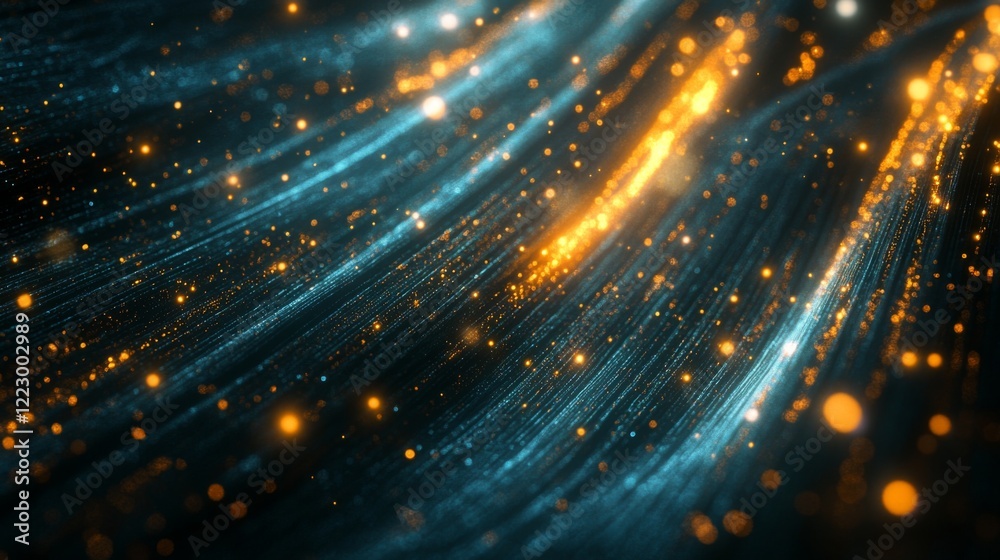 Poster an abstract background featuring a financial graph with diagonal lines and glowing data points, emph