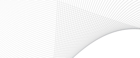 Fototapeta premium Vector gray wave curve lines with gray wave stripes 