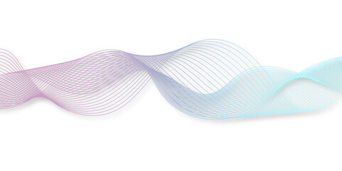 abstract wave element for design pink and white. Design template for cover, business. Abstract dynamic color lines, waves. Vector geometric backgrounds.	