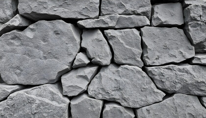 Obraz premium Close-up view of a gray rock face