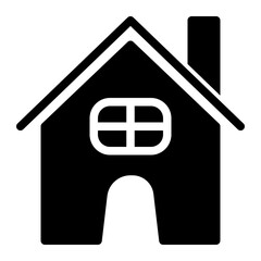 Home Icon with Trendy Glyph Style