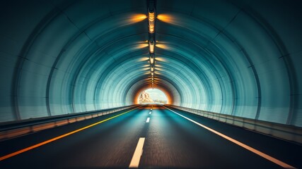 Malaga to Seville Road Tunnel - Stunning Scenic AI Art