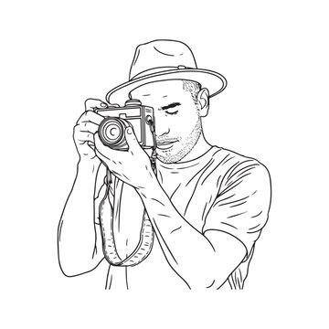 recommend clip art: Cameraman Silhouette Vector - Digital Line Art for Cameraman - Cameraman Outline - Cameraman Doodle - Camera Illustration - Cameraman Line Art
                    