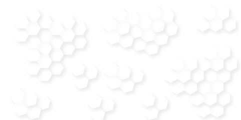 Abstract honeycomb science web white hexagon texture design. thin grid technology vector polygon mosaic tiles template background.