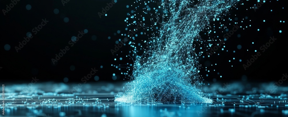 Aufkleber abstract background highlighting a futuristic technology interface