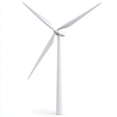 A wind turbine blade in motion clipart, dynamic energy element, motion blur effect, isolated on white background