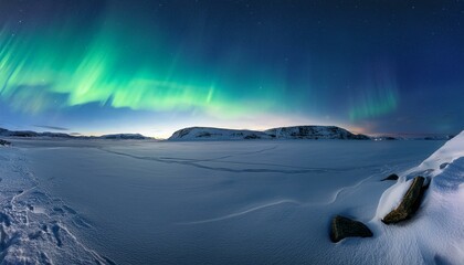Naklejka premium Northern Lights in Greenland