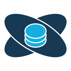 Data Science Icon with Trendy Duo Tone Style