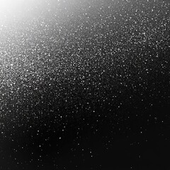 Obraz premium Black grainy gradient background, dark white gray monochrome abstract noise texture banner header backdrop design