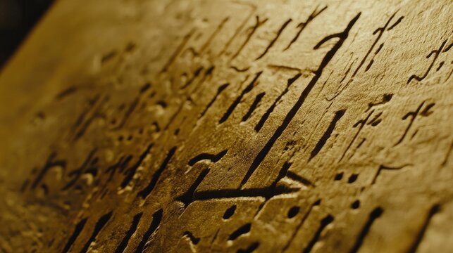 Portrait of the Book of Enoch featuring Aramaic script
