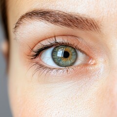 Obraz premium Under-eye close-up showing slight puffiness and dark circles