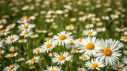 Fototapeta premium Stunning Chamomile Field - Bright & Colorful AI Photo