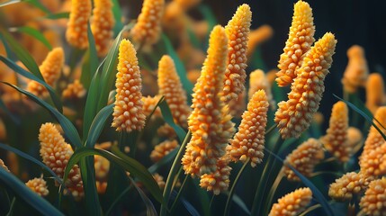 Fototapeta premium Ornamental millet plant