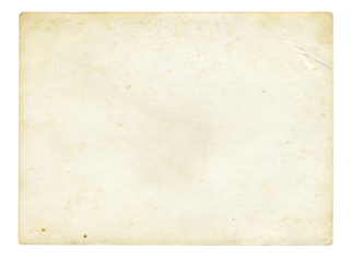 Retro photo paper texture isolate. Old antique sheet paper texture. Recycle vintage paper background. Aged and yellowed photo.