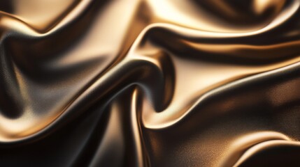 Obraz premium Metallic abstract texture with gold and bronze tones, with light reflections and shadows creating a sense of depth and richness