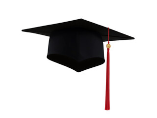 graduation cap isolated on white background