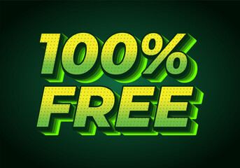 100% free. Text effect in bold font for promotion ads