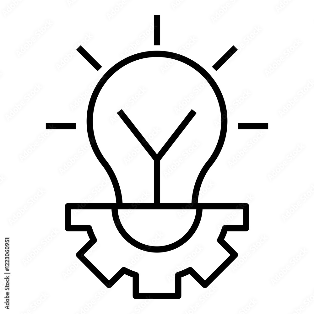 Poster develepment solution vector icon