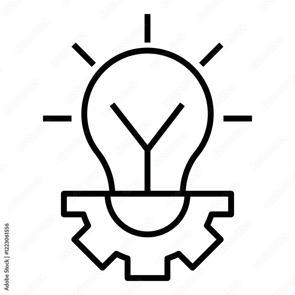 Poster develepment solution vector icon