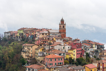 a small village on top of a hil