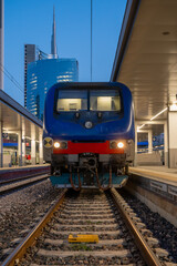 a regional train waiting to depart