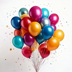 カラフルな風船でパーティ―の雰囲気