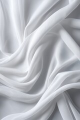 Obraz premium a close up of a white fabric with a very large amount of folds