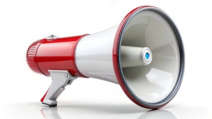 megaphone isolated on white background generative ai
