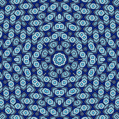 Vintage mosaic periodic pattern vector design. Cute linen motif. Colorful geometry ornament. Indian folk motif. Arabesque style illustration.