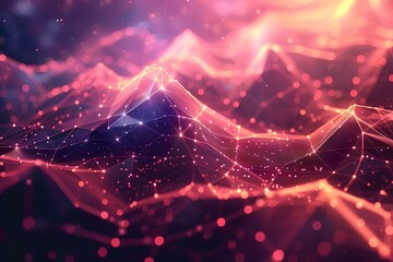 A close up of a mountain covered in lots of lights