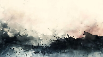 Abstract watercolor splashes in soft and vibrant tones, blending seamlessly for artistic backgrounds