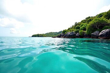 Fototapeta premium Mauritius Ile aux Cerfs Turquoise Water Stunning Scenery
