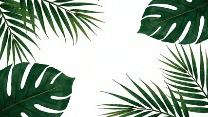 Rose Gold Palm Leaf Wedding Brochure Design