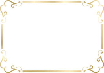 Art Nouveau frame on white background	