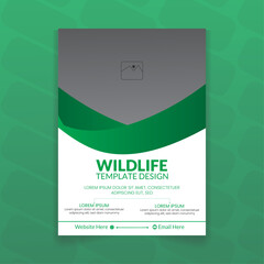 Natural green flyer design layout