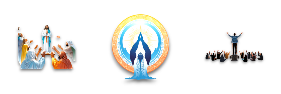 An isolated spiritual figure on a transparent background, conveying peace