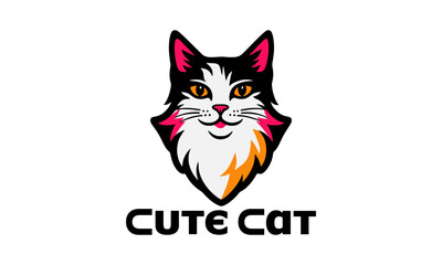 animal, cat, design, illustration, symbol, graphic, pet, kitty, cute, kitten,