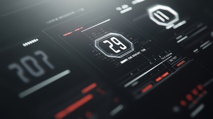 A closeup of a digital readout that compares actual energy consumption against target metrics presented in a sleek format with numerical displays and an eyecatching layout.