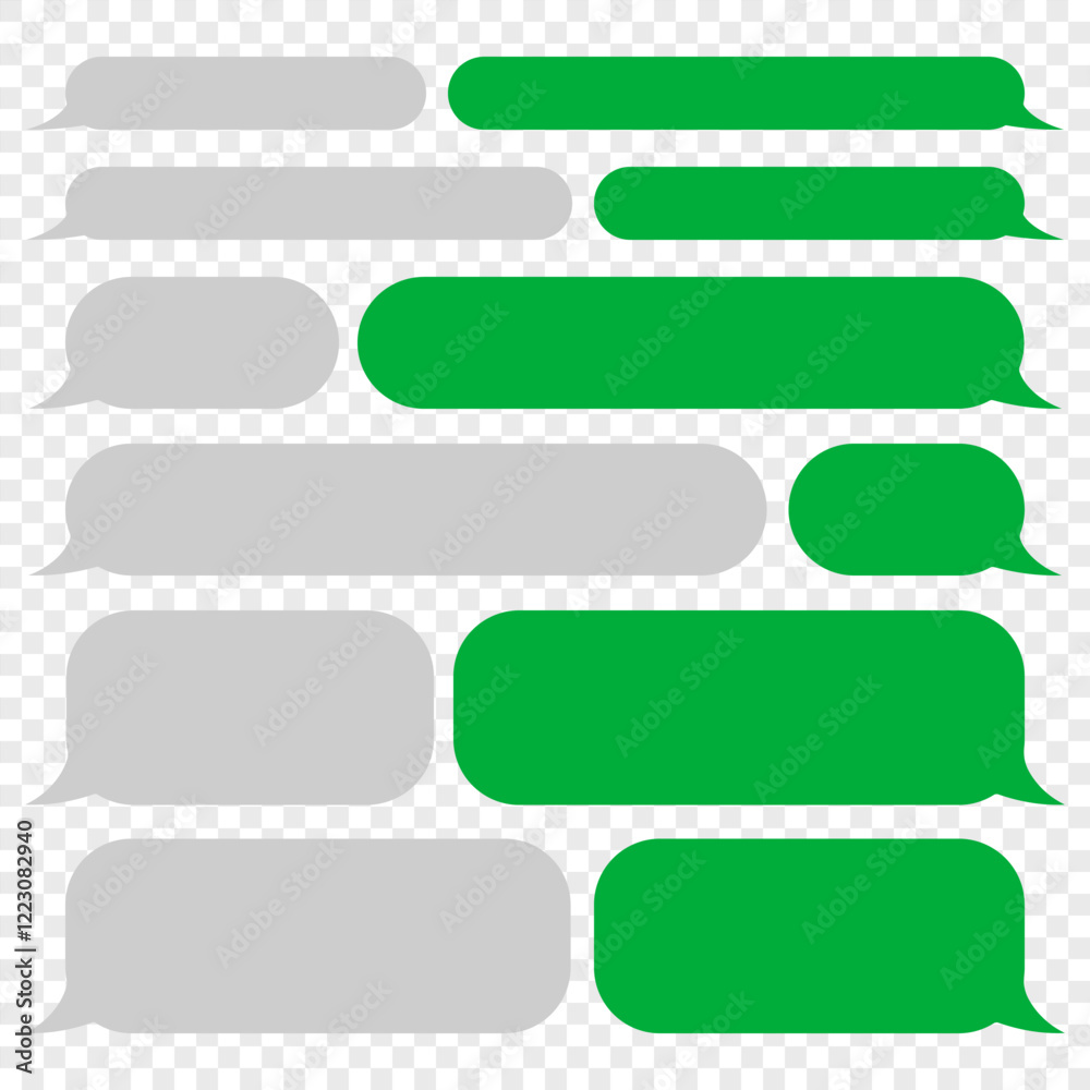 Wall mural message bubbles chat vector. message bubbles chat on smartphone icons