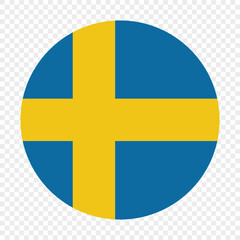 Nationall flag of Sweden. Vector illustration