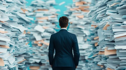 A researcher organizing information and extracting insights, using advanced research methods to enhance data understanding, creating a clear path for actionable results